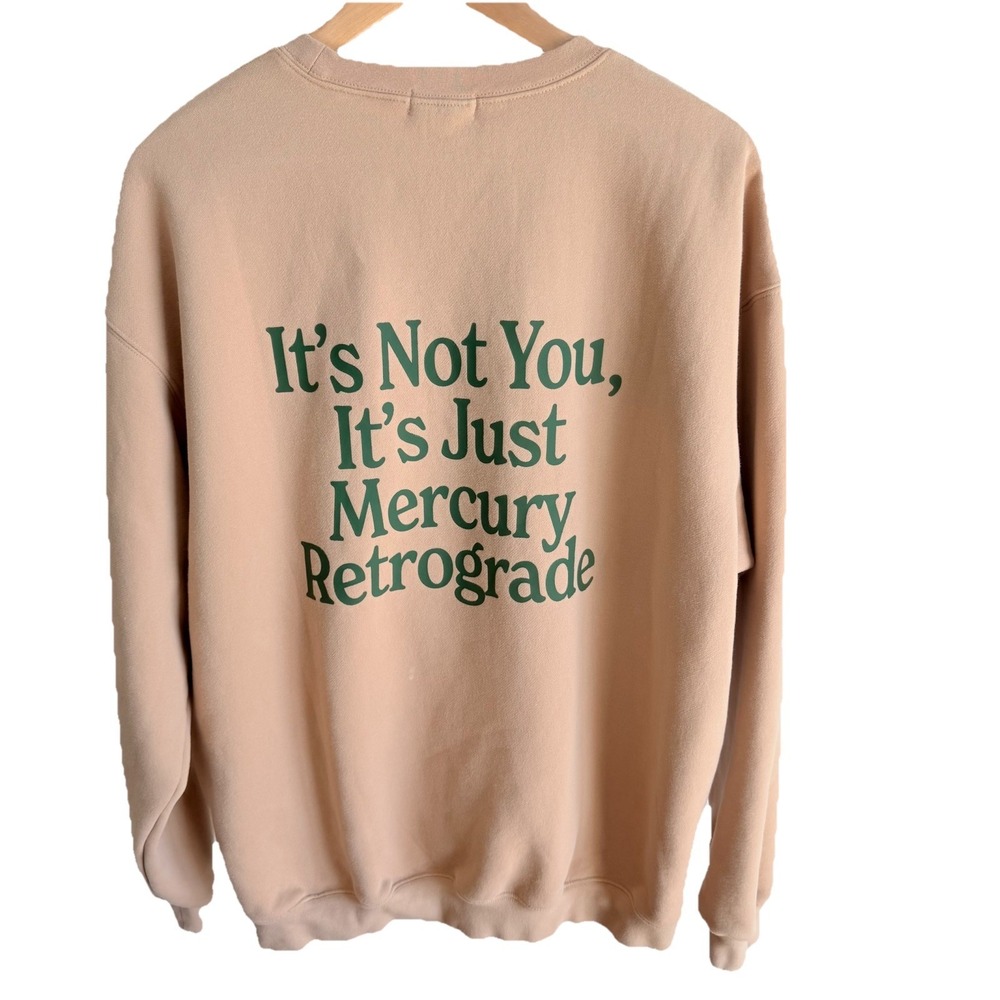 Mayfair Group BLAME RETROGRADE Crewneck Pullover Sweatshirt revolve Sz M/L - Picture 4 of 6